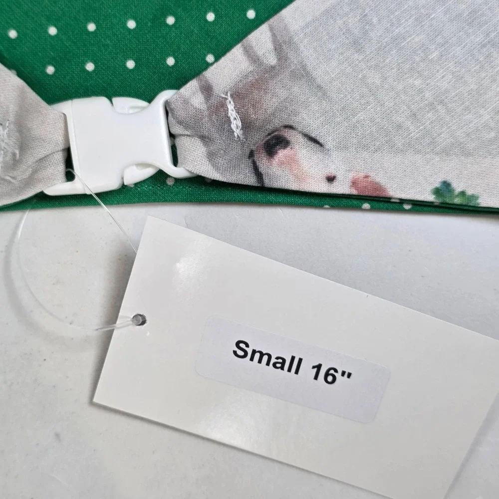 Beau Dog Bandana Designs Bull Terrier Squirrel Reversible Polka Dot Small 16